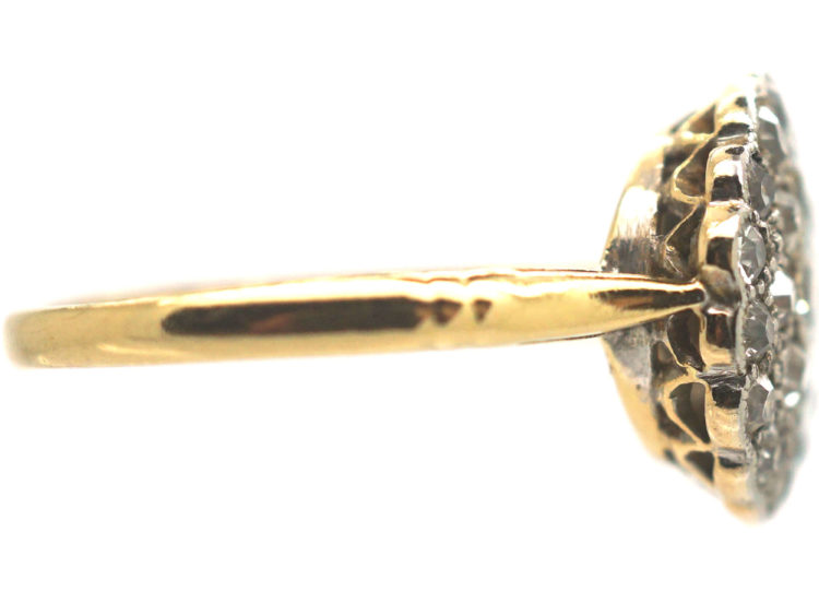 Edwardian 18ct Gold ​& Diamond Cluster Ring