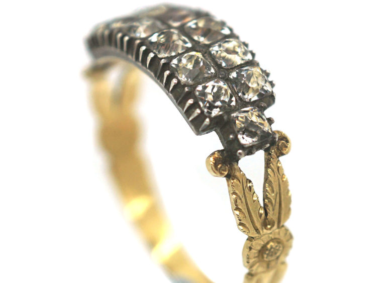 Georgian Double Row Paste Set Ring