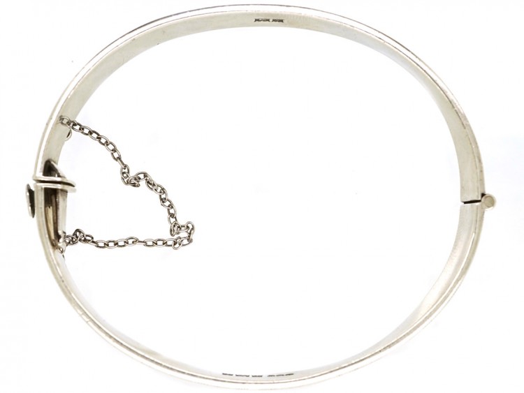 1970s Silver Engraved Bangle