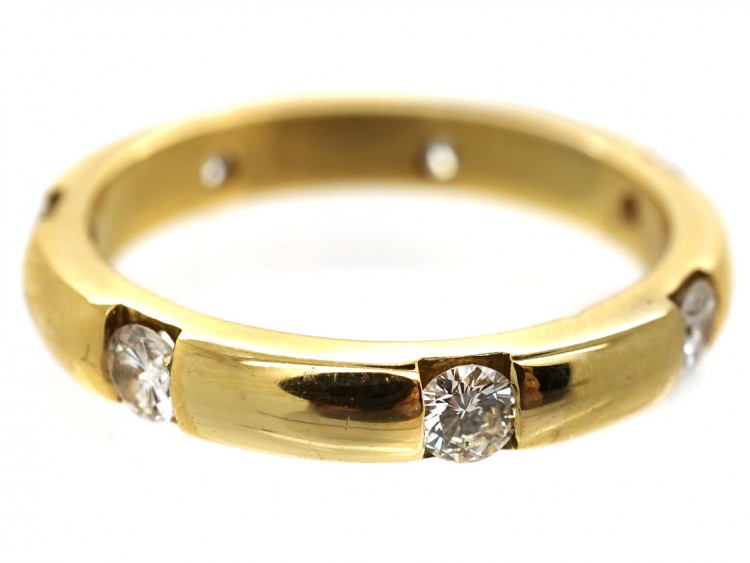 18ct Gold & Diamond Band
