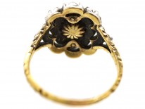 Georgian Rose Diamond Cluster Ring