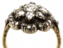 Georgian Rose Diamond Cluster Ring