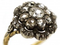 Georgian Rose Diamond Cluster Ring
