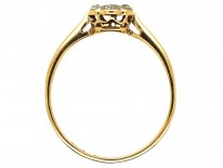 Edwardian 18ct Gold, Platinum ​& Diamond Cluster Ring