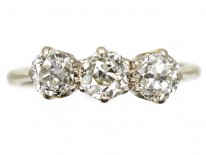 Platinum Three Stone Diamond Ring