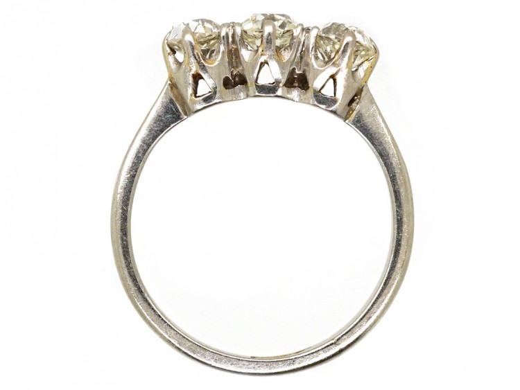 Platinum Three Stone Diamond Ring