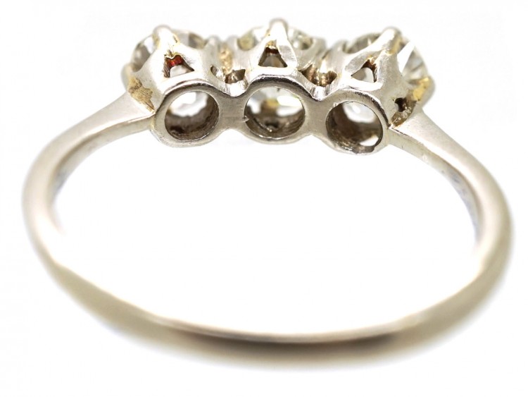 Platinum Three Stone Diamond Ring