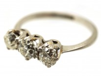 Platinum Three Stone Diamond Ring