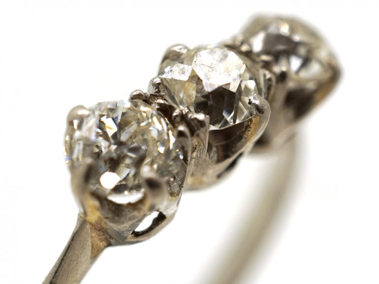 Platinum Three Stone Diamond Ring