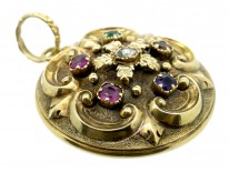 18ct Gold Victorian Regard Locket