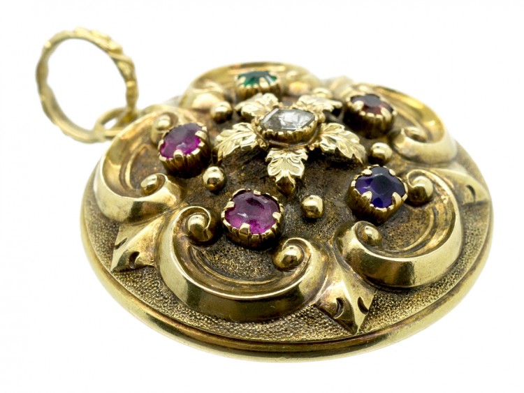 18ct Gold Victorian Regard Locket