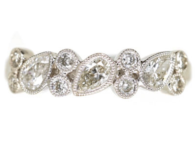 18ct White Gold Diamond Set Half Eternity Ring