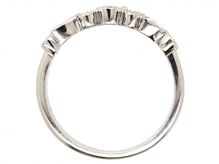 18ct White Gold Diamond Set Half Eternity Ring