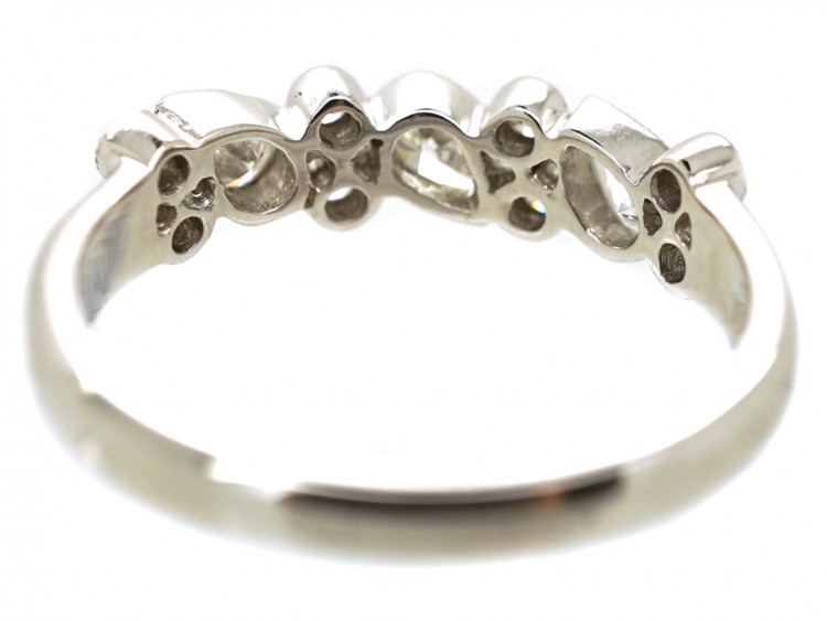 18ct White Gold Diamond Set Half Eternity Ring