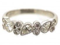 18ct White Gold Diamond Set Half Eternity Ring