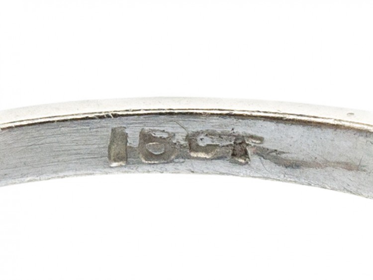 Art Deco 18ct White Gold Baguette Diamond Ring