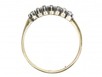 Georgian 15ct Gold, Two Row Diamond Ring