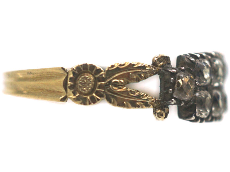Georgian Double Row Paste Set Ring