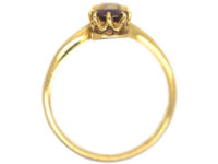 Edwardian 18ct Gold, Diamond ​& Ruby Crossover Ring