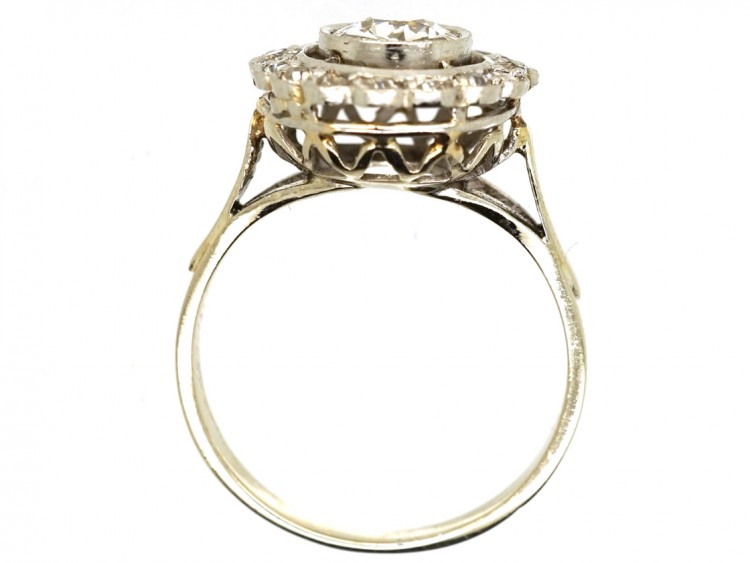 18ct White Gold Diamond Daisy Cluster Ring
