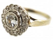 18ct White Gold Diamond Daisy Cluster Ring