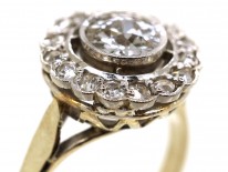18ct White Gold Diamond Daisy Cluster Ring