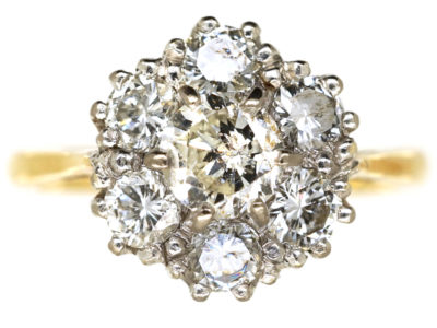 18ct Gold Diamond Cluster Ring