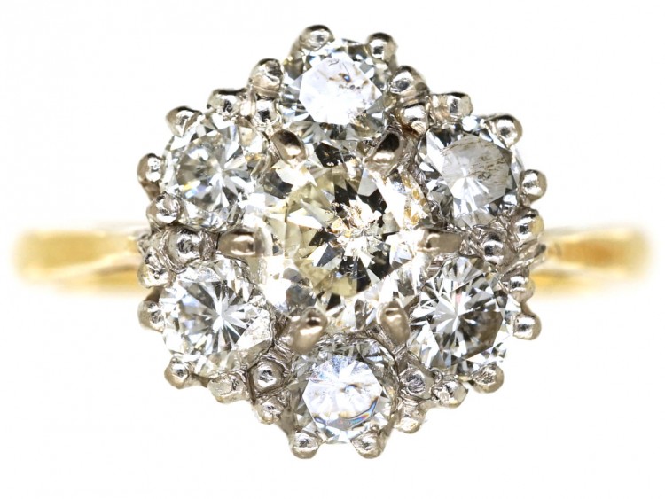 18ct Gold Diamond Cluster Ring