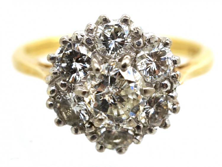 18ct Gold Diamond Cluster Ring