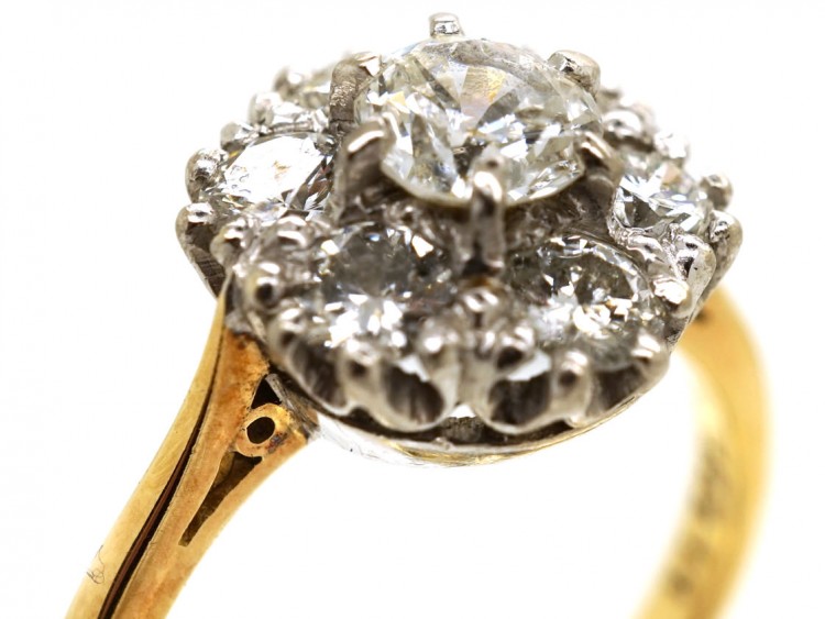 18ct Gold Diamond Cluster Ring