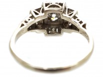 Art Deco Square Design Diamond Ring