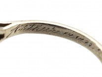 Art Deco Square Design Diamond Ring