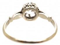 Art Deco 18ct White Gold & Diamond Solitaire Ring