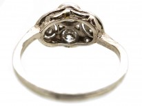 Art Deco Platinum, Two Stone Diamond Ring