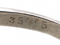 Art Deco 18ct White Gold Two Row Diamond Ring