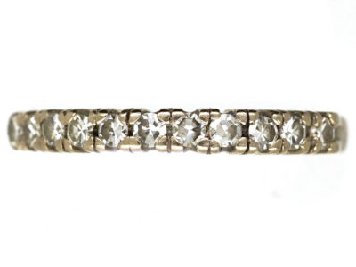 18ct White Gold & Diamond Half Eternity Ring