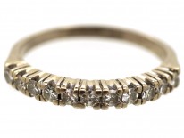 18ct White Gold & Diamond Half Eternity Ring