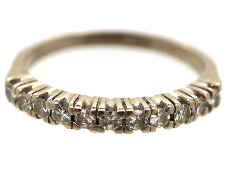 18ct White Gold & Diamond Half Eternity Ring