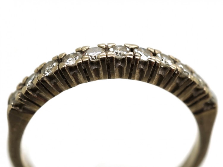 18ct White Gold & Diamond Half Eternity Ring