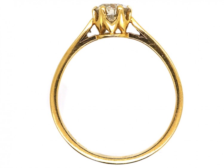 18ct Gold & Diamond Solitaire Ring