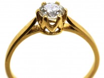 18ct Gold & Diamond Solitaire Ring