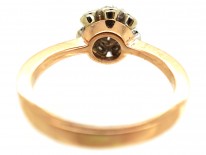 14ct Gold Solitaire Diamond Ring with Diamond Sides