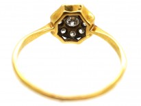Art Deco 18ct Gold & Platinum, Octagonal Diamond Ring