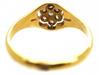 Edwardian 18ct Gold Diamond Cluster Ring