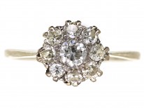 18ct White Gold & Diamond Cluster Ring
