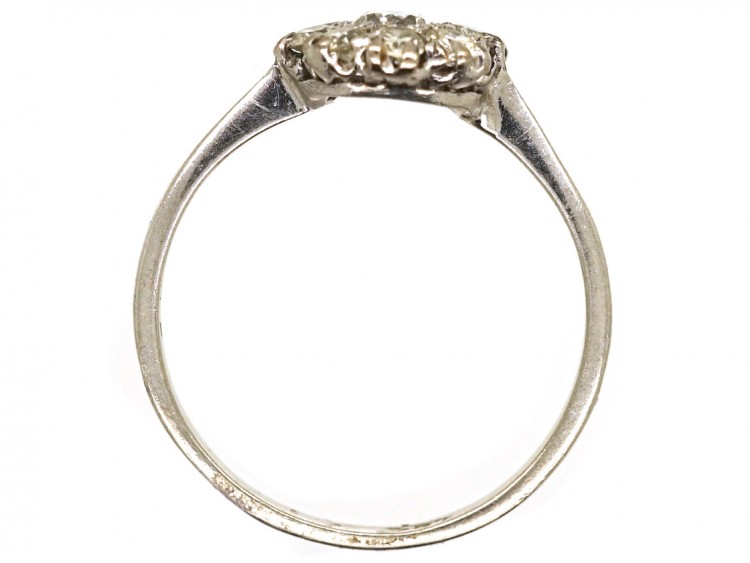 18ct White Gold & Diamond Cluster Ring