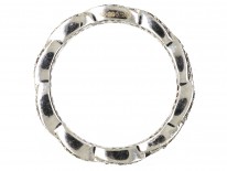 9ct White Gold & Diamond Inter Woven Design Ring
