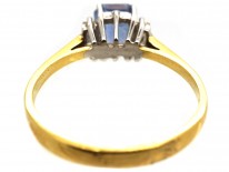 18ct Gold, Ceylon Sapphire & Diamond Ring