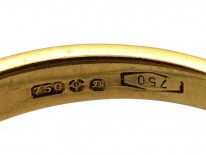 18ct Gold, Ceylon Sapphire & Diamond Ring