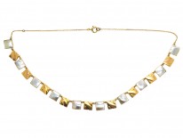 Art Nouveau 9ct Gold & Blister Pearl Necklace